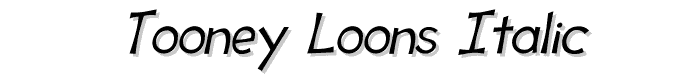 Tooney Loons Italic font